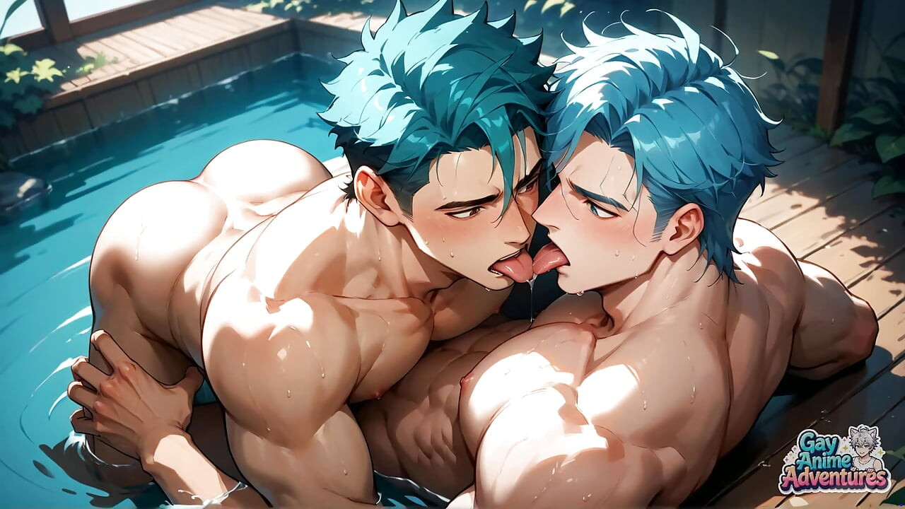 Gag-worthy Creampie, Dude! Wow, the Blue-haired Cutie's Shower Sex!
