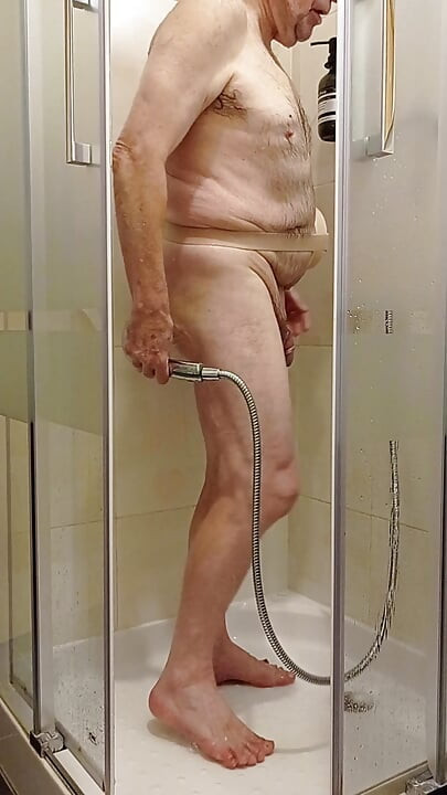 Small shower on vacation