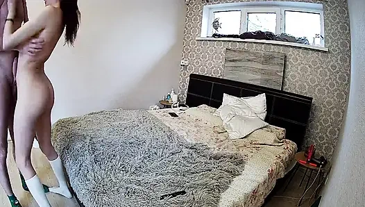 Yatak odası 4: kamila ve danildo ateşli ve şehvetli ön sevişme amcığı ovuyor ve meme işi