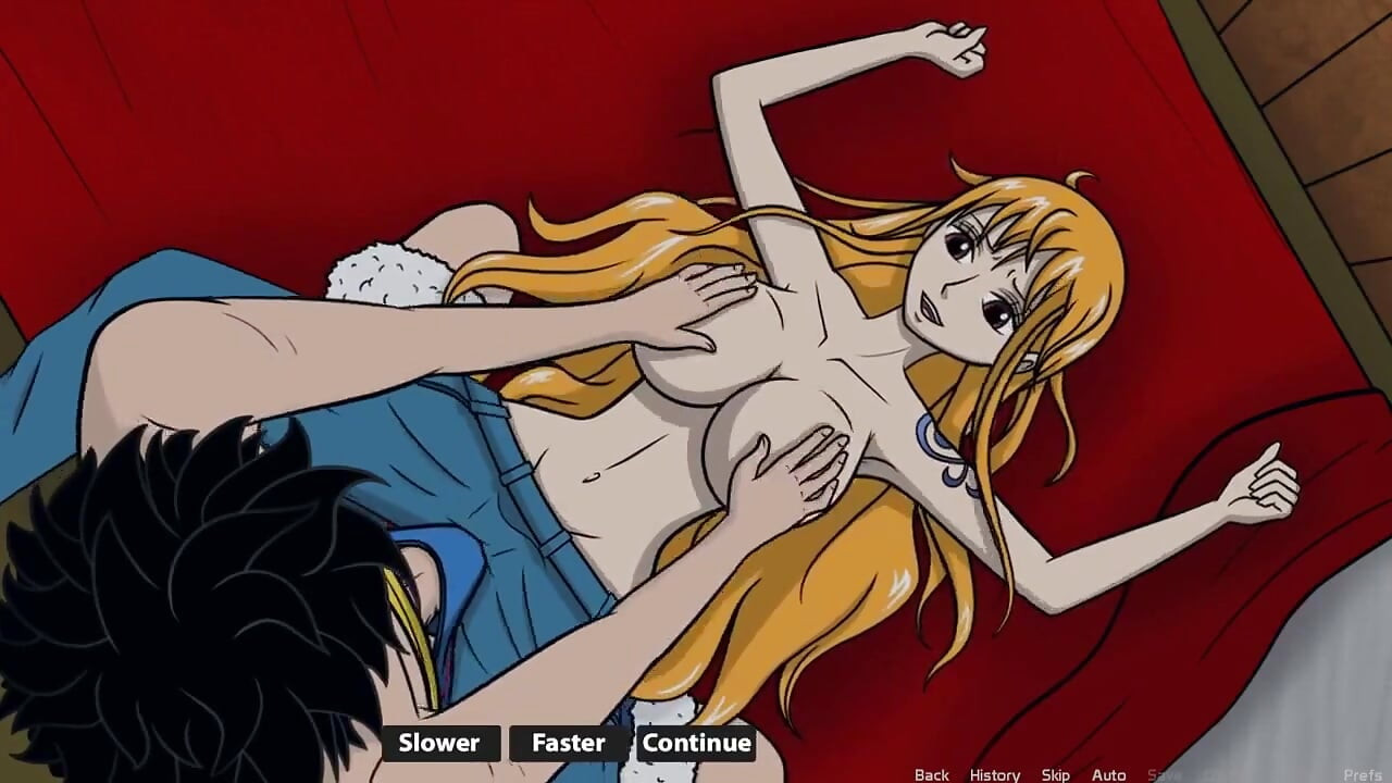 One Slice of Lust - One Piece Sex - Bahagian 4 Bermain Dengan Tetek Besar Nami Oleh Loveskysanx