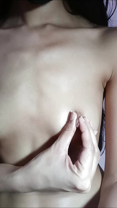 Desi Girl Boobs Pressing & Fingering Session  Soft Tit Play & Wet Pussy Tease