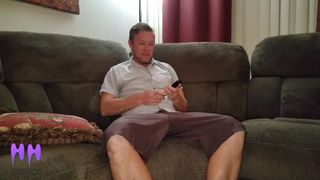 Step Bro Finds Nerdy Sisters Phone And  Cums To Her Nudes