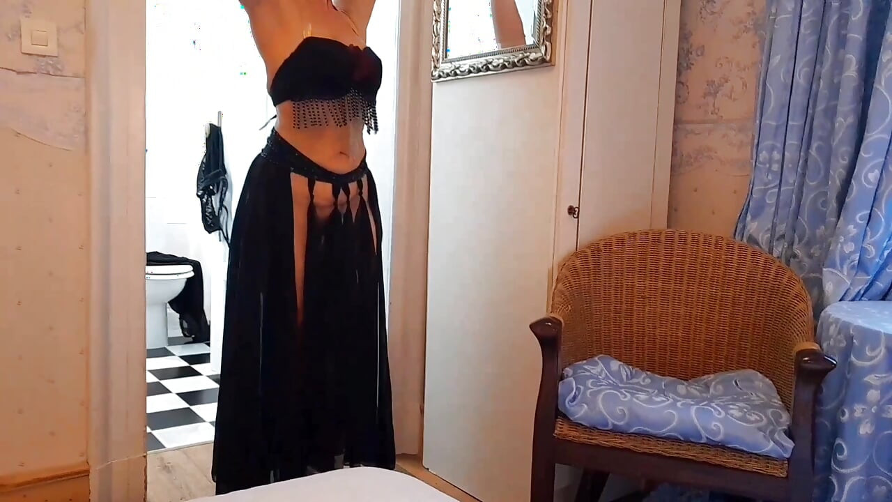 Selena's Posing and Sex Games Half Clothed in Heels
