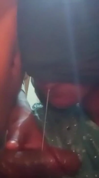 Jaw-dropping moment from "Desi rounika bhabhi giving blowjob after come back party 🎉"