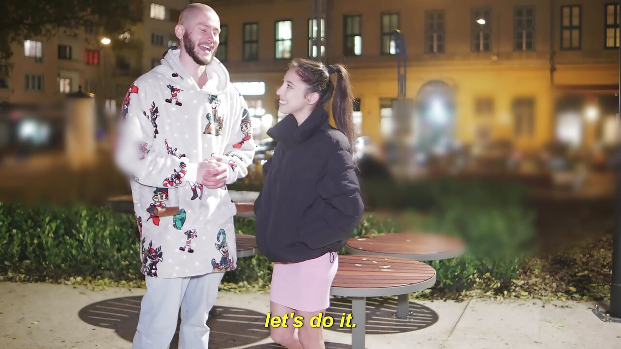 "CUM INSIDE ME!" - Petite Italiana Eva Generosi Picked Up In Public For Pussy Creampie