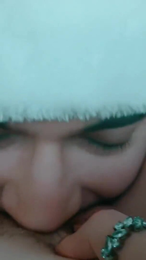 Santa Claus fulfilled the wish of sweet girl mistress and gave her a cunt-licker slave as a gift! | Clip 1