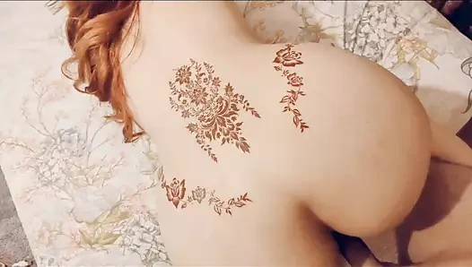 Sexy British Desi let her lover to expose her beautiful ass and fuck her and let him cum twice once in her gorgeous pussy And as