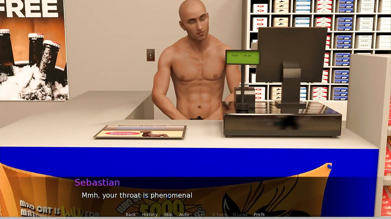ATM Adventures -4 - Gameplay - Roleplay - Shop Clerk Gets Anal and Stomach Bulge