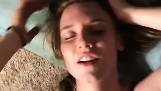 Fuck with hot wife, then facial