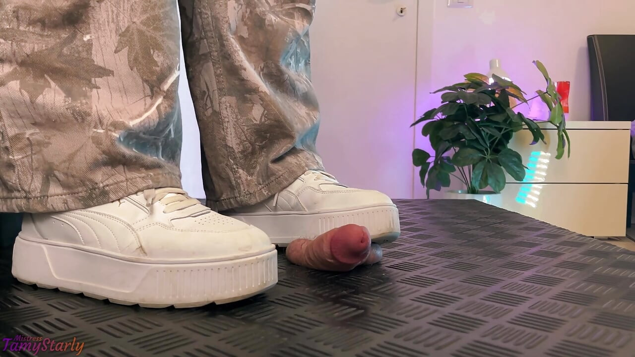 Stomped Under Her Dirty Sneakers - Cock Balls Crush Trample, Shoejob, Bootjob, CBT, Ballbusting, Trampling, Stomping