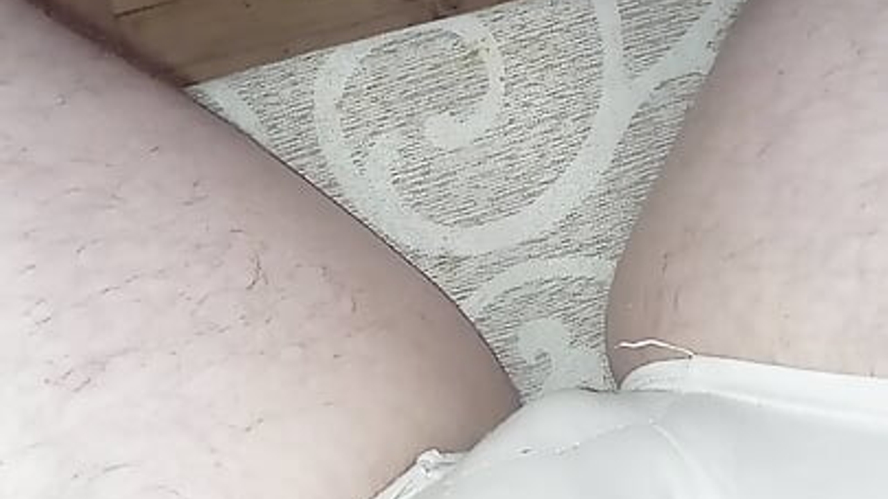 Edging and Jerking Straight Cock in Panties While Watching Porn