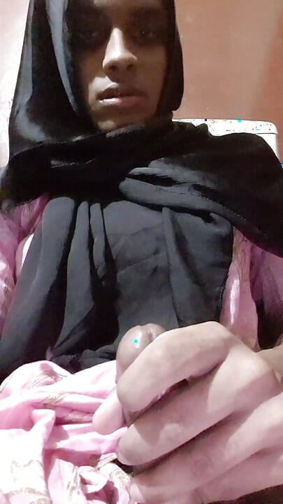 Asian sissy hijabi masterbation  fingering and spitt fetish