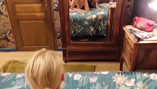 Blonde Mature Wife Enjoys Sex in Stockings