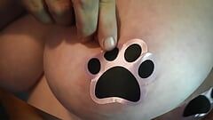 POV Puppy Paw Pasties on DDD Titties for You to Cum On!!