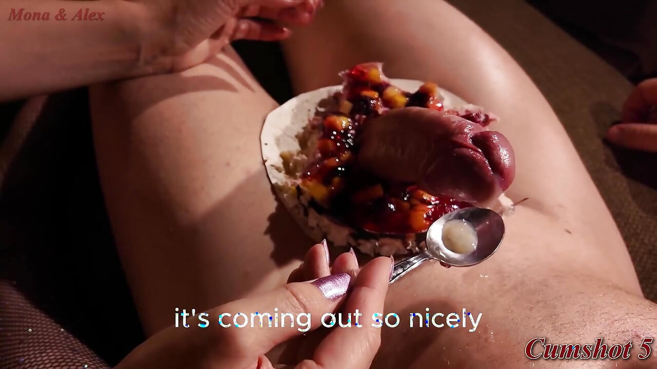 MILF Serves 10 Cumshots on Birthday Cake Then Eats Every Slice