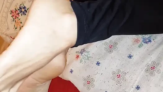 Mature Blonde Amateur Wife Enjoys Foot Fetish and Oral