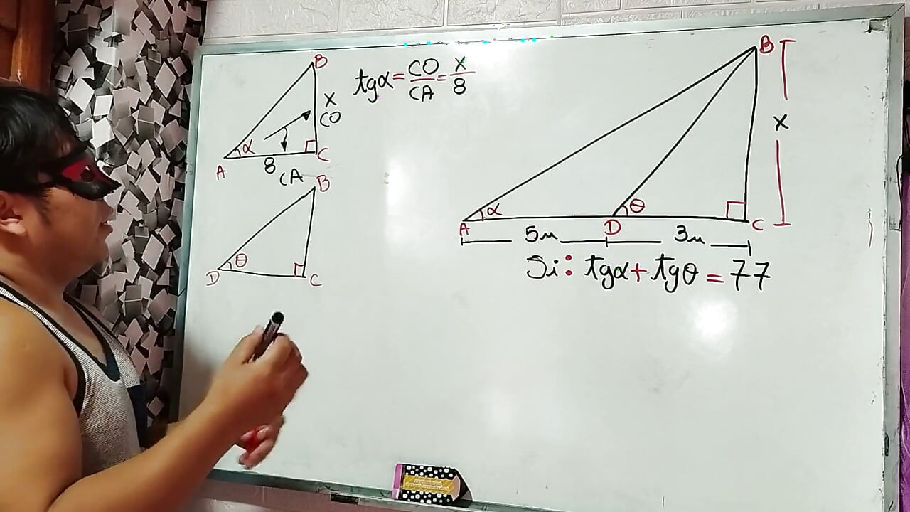 27 Trigonometry Calculate the Height and Area of the Triangle - Sexual Mathematics - Azaghal Soul