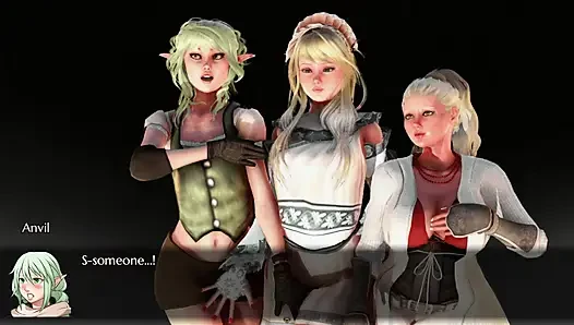 Goblin tabakası - takım arkadaşlarımın önünde büyük götlü bir goblin sikiyorum