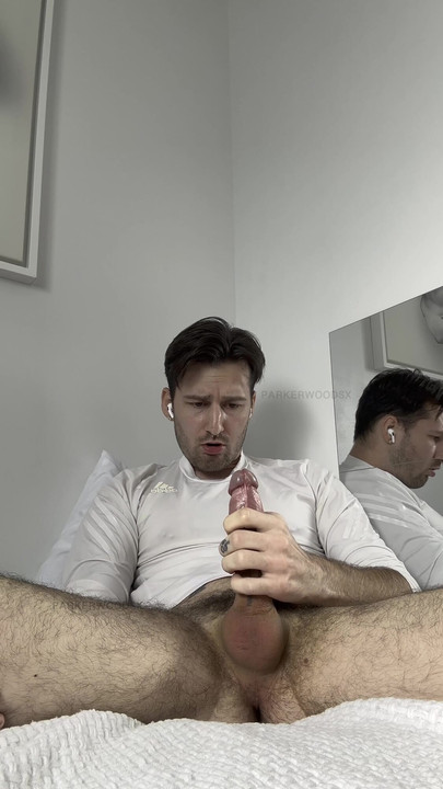 Iconic moment from "Selfsucking College Boy Goons As He Cums In His Mouth"
