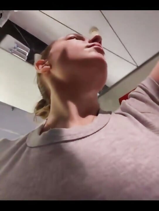 Masturbate in the Fitting Room. Change Clothes and Flash Tits