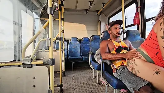 A SHAMELESS COUPLE RIDING IN PUBLIC TRANSPORT AND BACKSEAT PASSENGER FILMING EVERYTHING