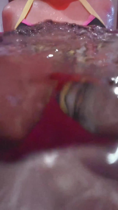 Sex underWATER, cumming between my boobs with underwear on | Clip 1