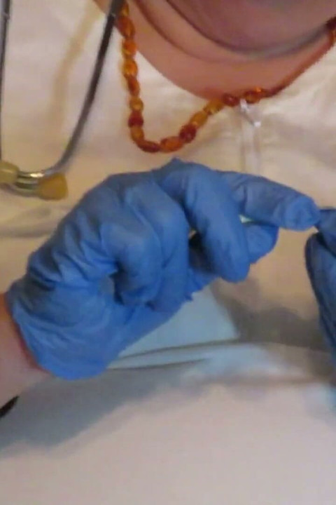 Nurse Vicki gives Breanna Her shot in ass and