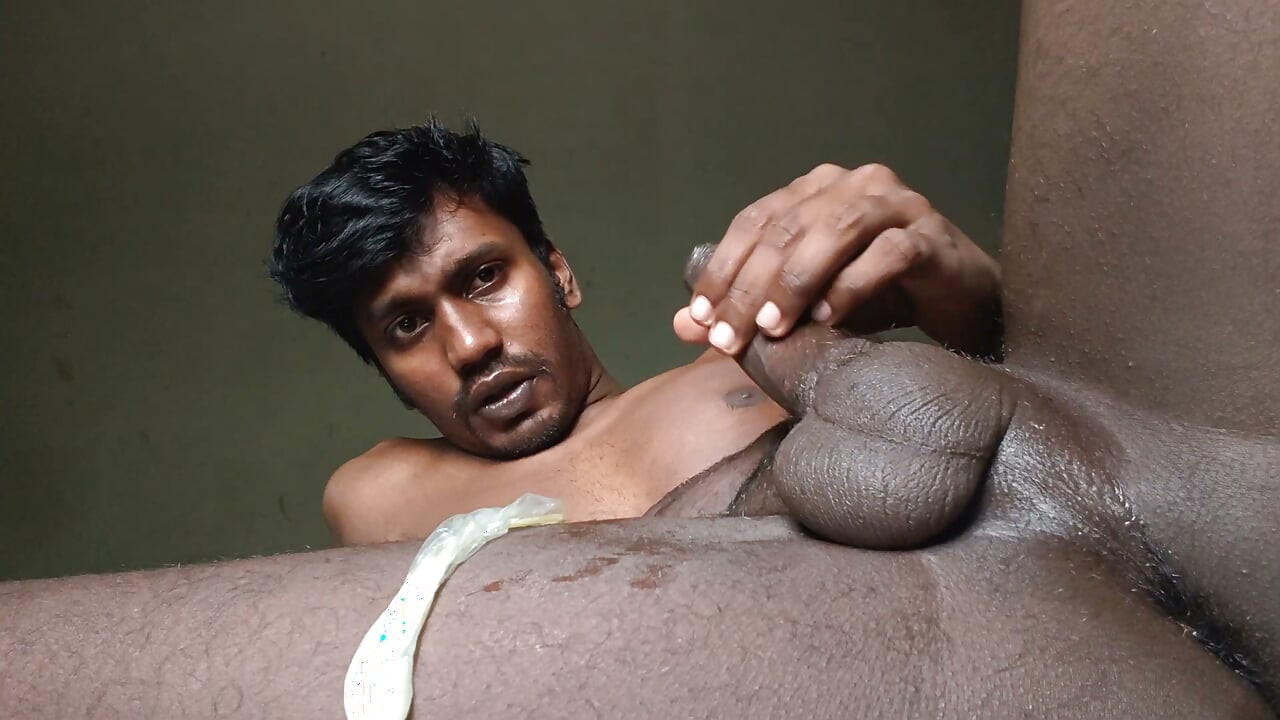 Pissing , fingering, jerking, cumming with condom and playing with my balls