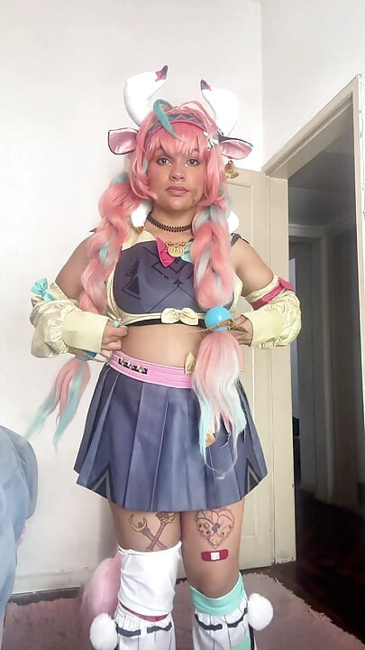 Getting Ready for Cosplay Con - Varesa Genshin Impact