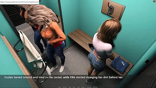 Awam -elly ve sophia botique'e gidiyor