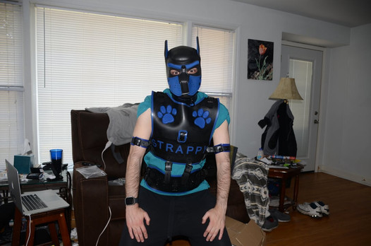 Jun 24 Unboxing my blue Bronco & Magnus harness, and Pup Strappys first bork haha