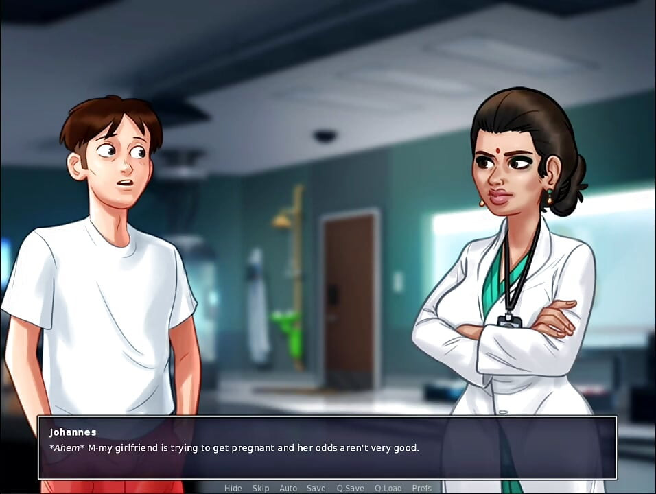 Summertime saga - Johannes got Jenny pregnant.