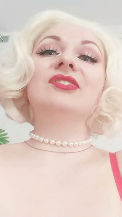 Cum Eating Instructions Encouragement - Gentle Positive FemDom POV video from pin up blonde Mistress Arya Grander | Clip 1