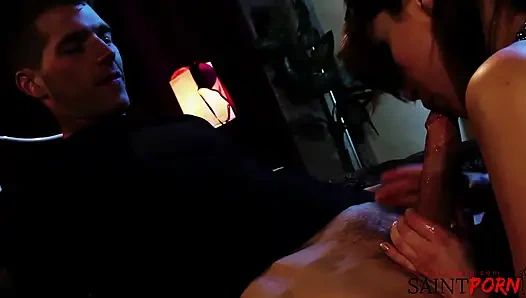 Alexa Nicole Gets Her Trimmed Pussy Slammed by a Random Thick Dick