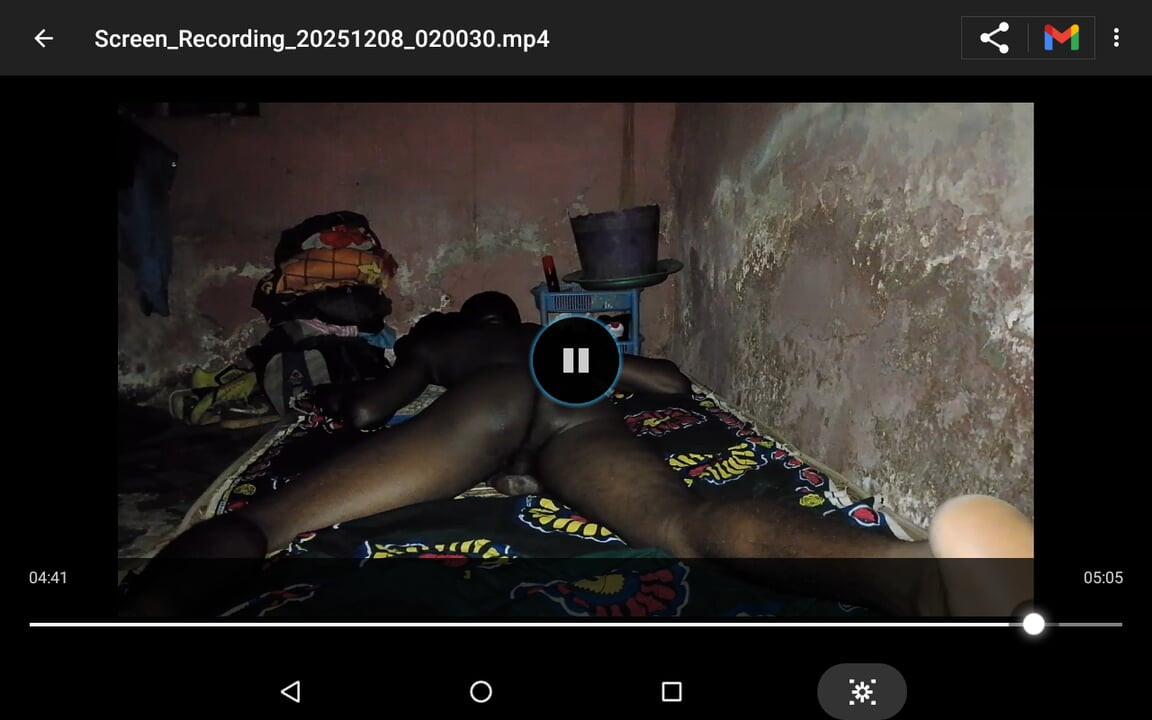 Bobby Johnson, the African Black guy is copiously masturbating in his rustic roam