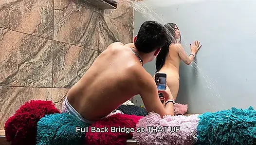 Photoshoot with My Beautiful Colombian Girlfriend at the Pool... We Ended Up Fucking And He Asked Me For Cumshot Inside - SPACE PRODUCTIONS