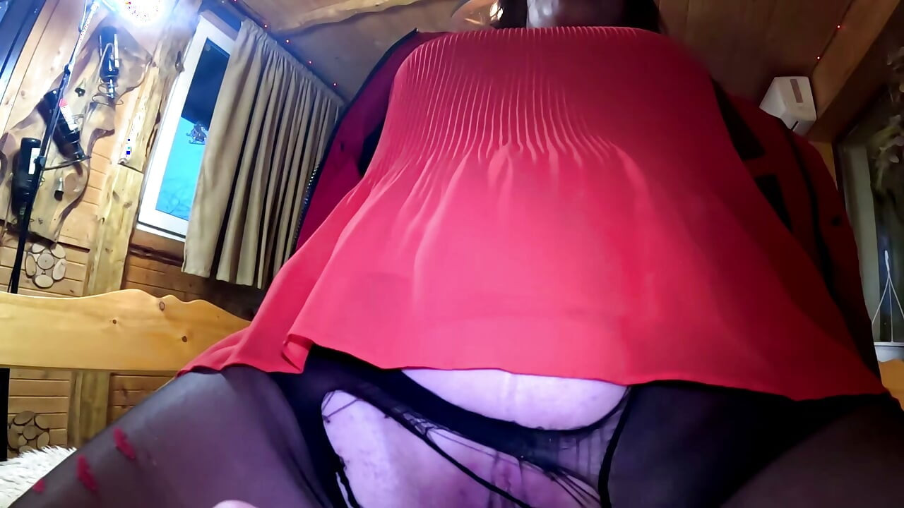 Cigar Blowjob & Ripped Pantyhose - Pussy Massage & Cum on My Downjacket