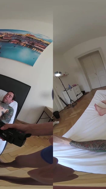 Captivating moment from "Katarina Rina - Tan Teenager W Massive Ass Cannot Stop Cumming In Monster Cock Threesome - Vr Part"
