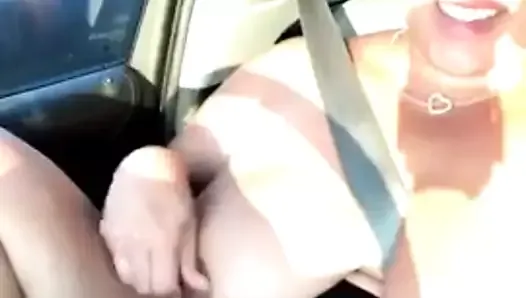 PAWG fingering in car