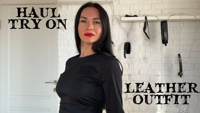 Leather Goddess Try On - Dark Femdom Fashion