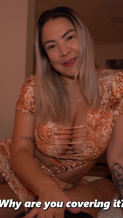 My busty stepmother catches me touching myself in her room! | Clip 1