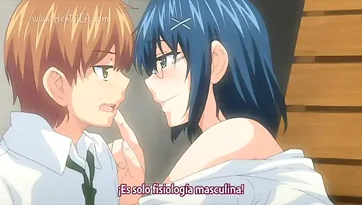 Ein high-sch00l-student mit seinen beiden mitschülern auf einem öffentlichen outingIkkyuu Nyuukon 02 Sub espaol