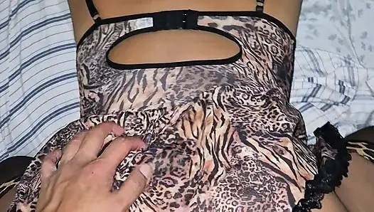 After a COSTUME PARTY a stranger saw me with my sexy dress and did not hesitate to propose to me to have SEX, how delicious!