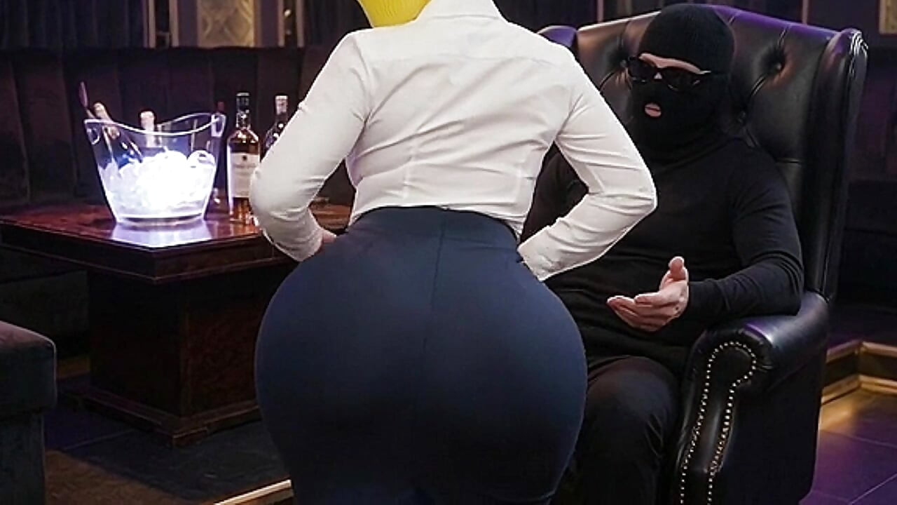 Sexy Secretary Dancing and Twerking for Her Boss