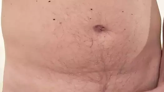 Handjob in the chastity belt