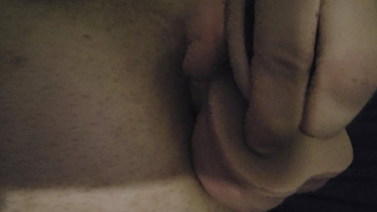 Huge dildo in my tight ass
