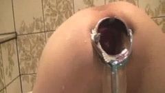 Routine anal gaping fisting and enema for the wife