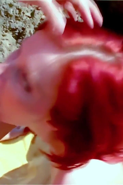 Marsha Lord: Red Hair Babe From Budapest Sucking and Fucking Like Nimpho in the Beach