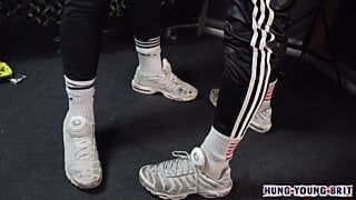 Nike tns e trackies indossano max verstappen scopate di nascosto, ragazzo olandese in forma e sborra