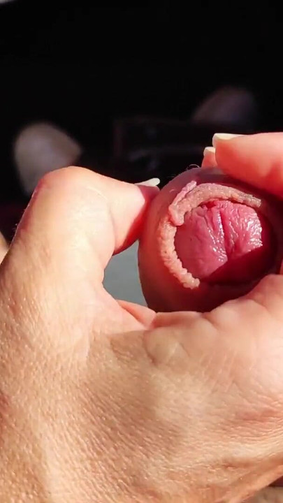 Captivating moment from "Dick flash - A girl caught me jerking off in the car and help me cumshot - MissCreamy"